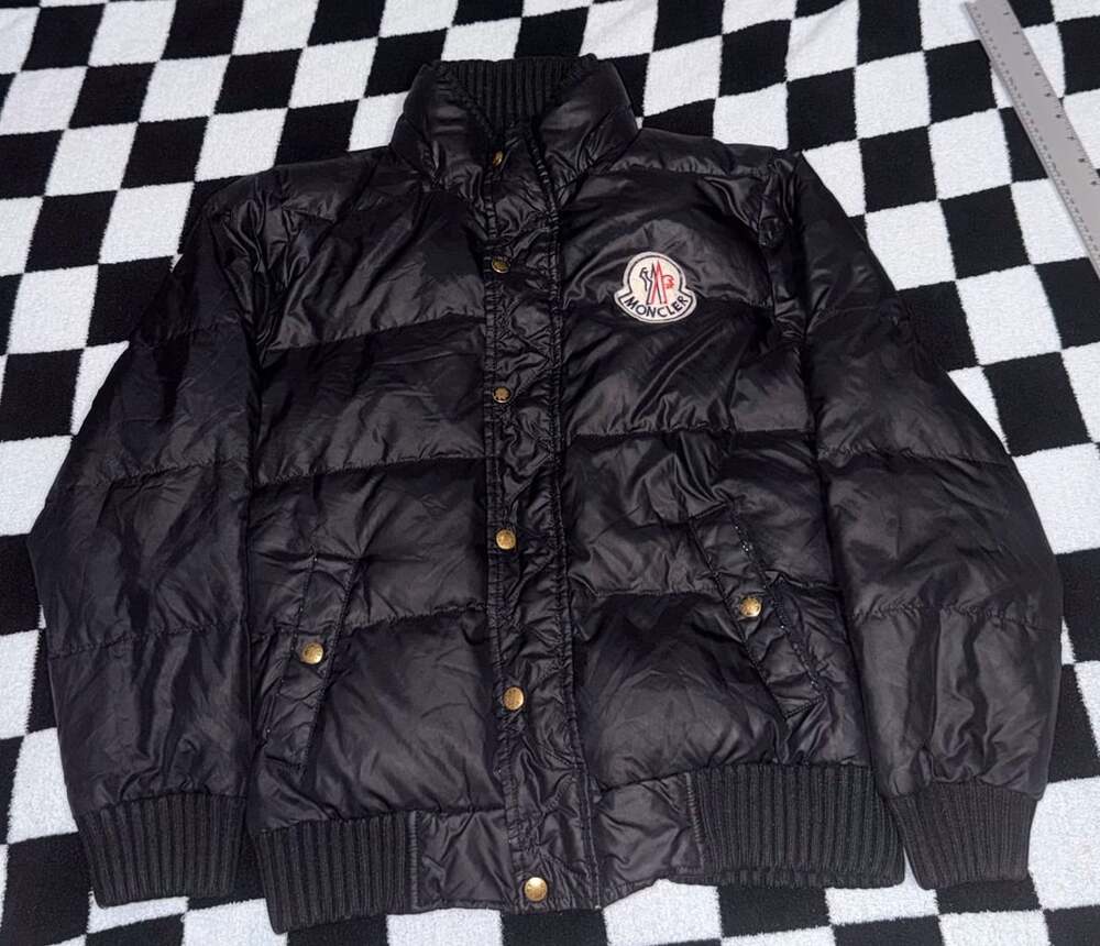 Moncler Vintage Black Down Puffer Jacket Size XL